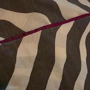 Zebra Print Fabric with Pink Accent